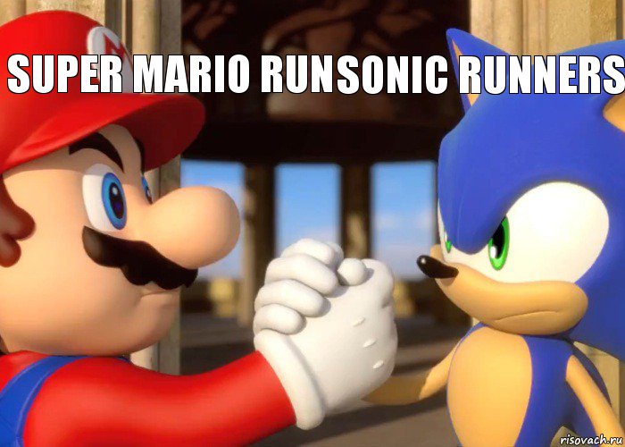 Super Mario Run Sonic Runners, Комикс Соник и Марио