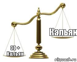   3D + Кальян Кальян, Комикс весы