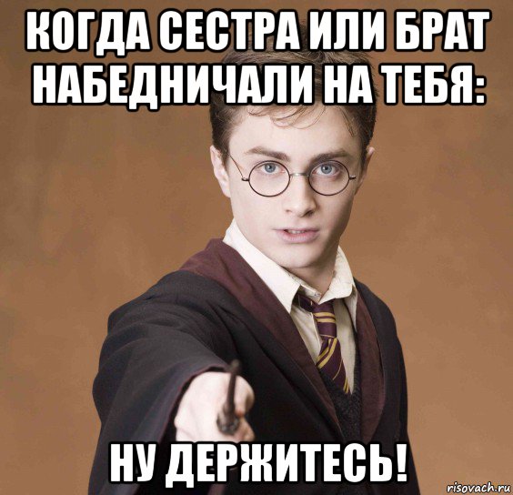 когда сестра или брат набедничали на тебя: ну держитесь!, Мем  Весёлый волшебник