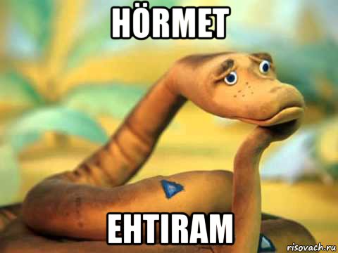 hörmet ehtiram, Мем  задумчивый удав