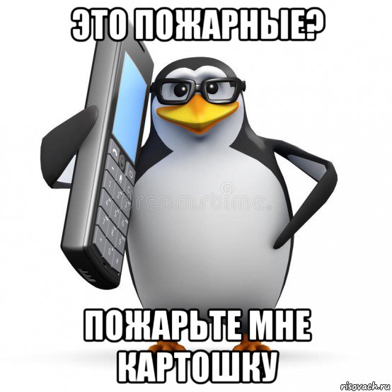 это пожарные? пожарьте мне картошку, Мем  88005553535