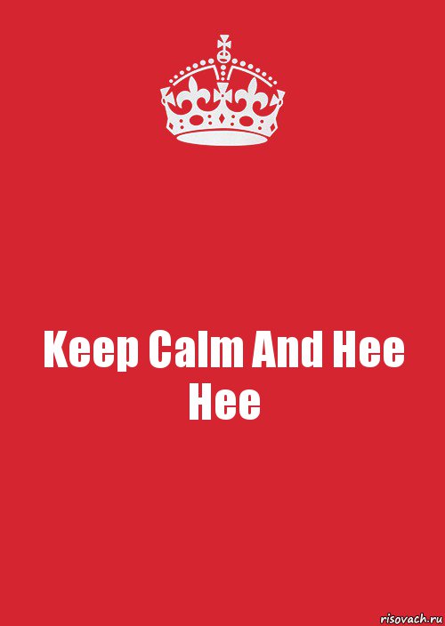 Keep Calm And Hee Hee, Комикс Keep Calm 3