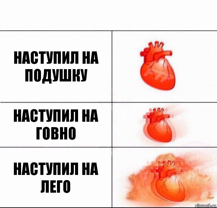 наступил на подушку наступил на говно наступил на лего, Комикс  Расширяюшее сердце