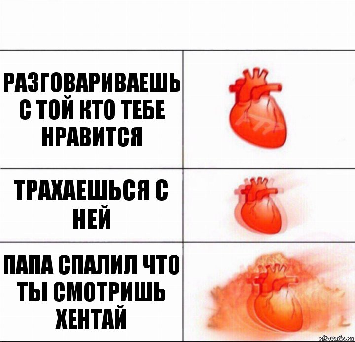 Разговариваешь с той кто тебе нравится Трахаешься с ней папа спалил что ты смотришь хентай, Комикс  Расширяюшее сердце