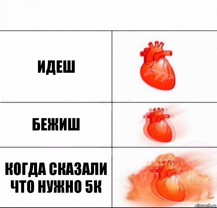 идеш бежиш когда сказали что нужно 5к, Комикс  Расширяюшее сердце