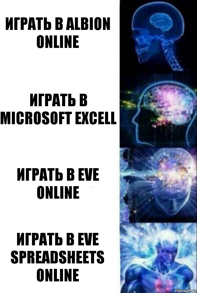 Играть в albion online Играть в Microsoft Exсell Играть в EVE Online Играть в EVE Spreadsheets online, Комикс  Сверхразум