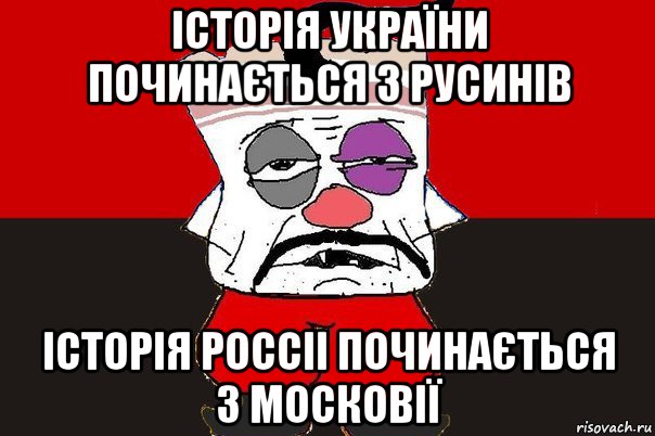 історія україни починається з русинів історія россii починається з московії