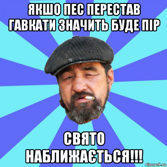 якшо пес перестав гавкати значить буде пір свято наближається!!!