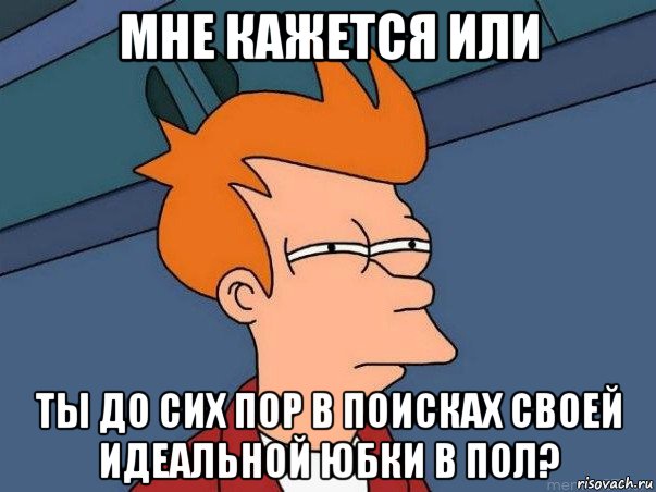 мне кажется или ты до сих пор в поисках своей идеальной юбки в пол?, Мем  Фрай (мне кажется или)