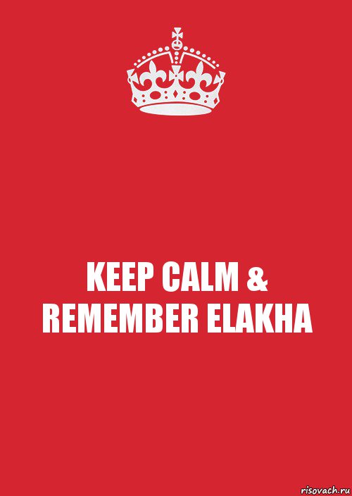 KEEP CALM & REMEMBER ELAKHA, Комикс Keep Calm 3