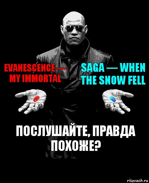 Evanescence — My Immortal Saga — When the Snow Fell Послушайте, правда похоже?, Комикс Выбор