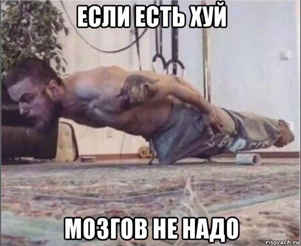 если есть хуй мозгов не надо