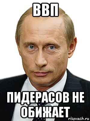 ввп пидерасов не обижает, Мем Путин