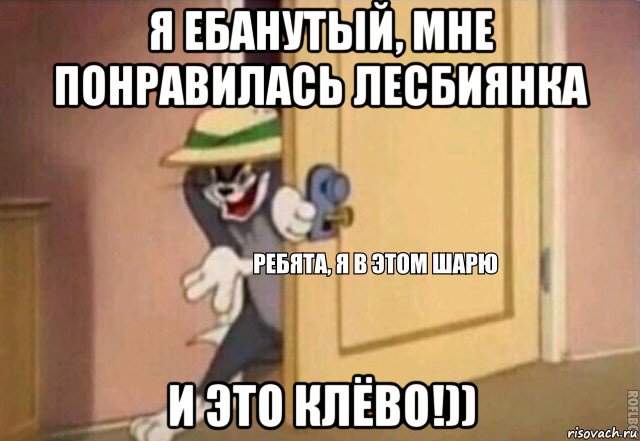 я ебанутый, мне понравилась лесбиянка и это клёво!)), Мем    Ребята я в этом шарю