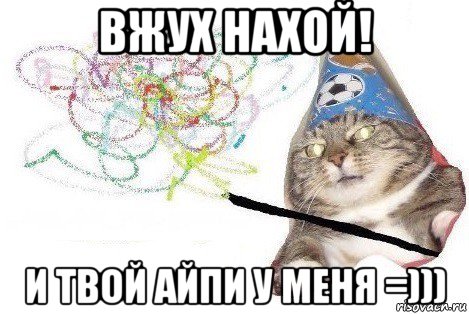 вжух нахой! и твой айпи у меня =))), Мем Вжух мем