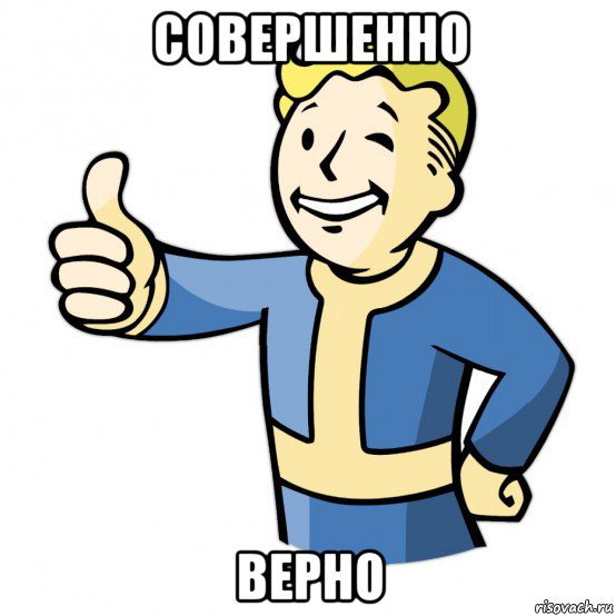 совершенно верно, Мем Fallout Pipboy