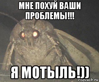 мне похуй ваши проблемы!!! я мотыль!))