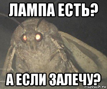 лампа есть? а если залечу?