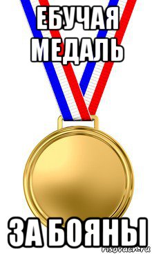 ебучая медаль за бояны