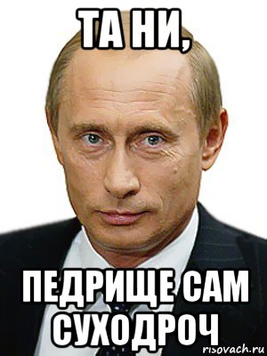 та ни, педрище сам суходроч, Мем Путин