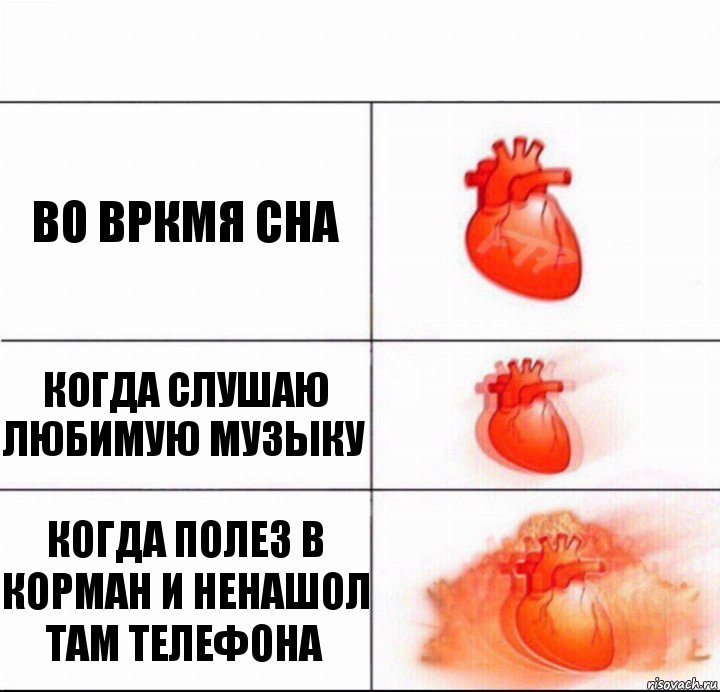 во вркмя сна когда слушаю любимую музыку когда полез в корман и ненашол там телефона, Комикс  Расширяюшее сердце