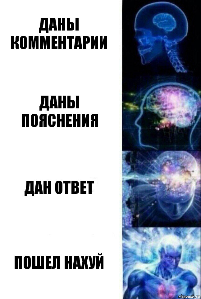 Даны комментарии Даны пояснения Дан ответ Пошел нахуй, Комикс  Сверхразум