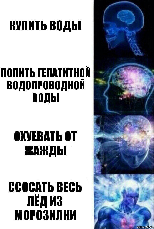 купить воды попить гепатитной водопроводной воды охуевать от жажды ссосать весь лёд из морозилки, Комикс  Сверхразум