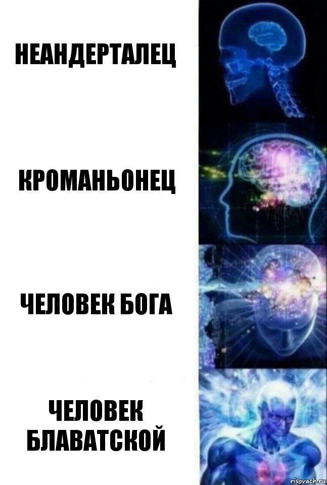 Неандерталец Кроманьонец Человек Бога Человек Блаватской, Комикс  Сверхразум