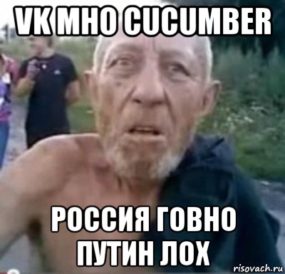 vk mho cucumber россия говно путин лох