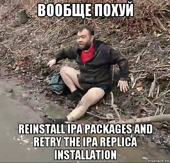 вообще похуй reinstall ipa packages and retry the ipa replica installation