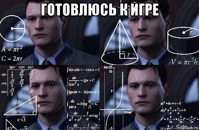 готовлюсь к игре , Мем  Коннор задумался