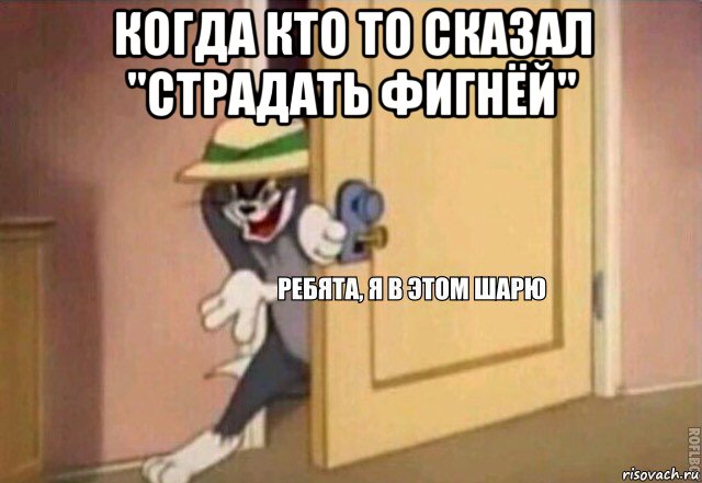 когда кто то сказал "страдать фигнёй" , Мем    Ребята я в этом шарю