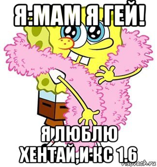 я:мам я гей! я люблю хентай,и кс 1.6