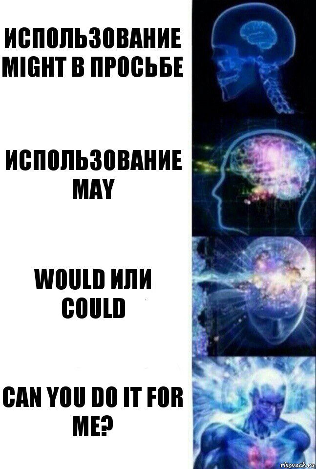 Использование Might в просьбе Использование may Would или could СAN YOU DO IT FOR ME?, Комикс  Сверхразум