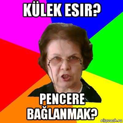 külek esir? pencere bağlanmak?, Мем Типичная училка