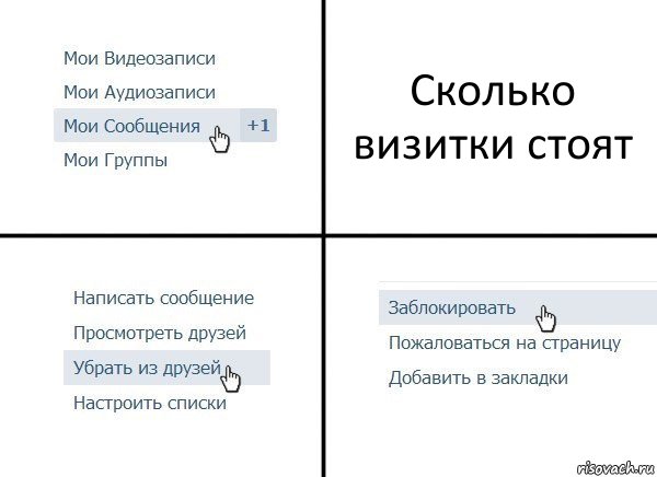 Сколько визитки стоят