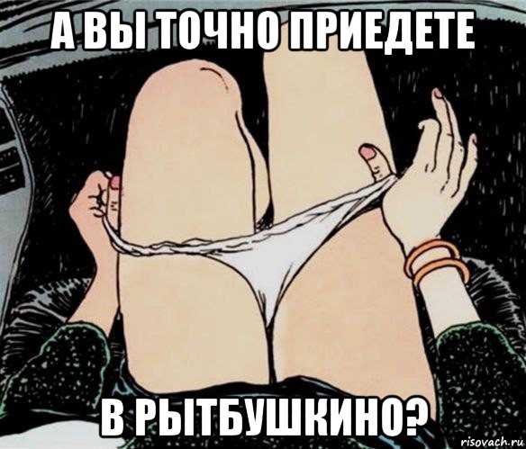 а вы точно приедете в рытбушкино?