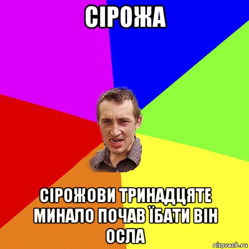 сірожа сірожови тринадцяте минало почав їбати він осла