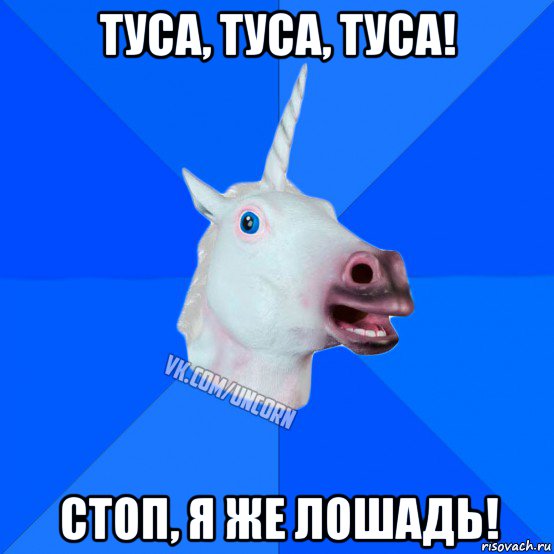 туса, туса, туса! стоп, я же лошадь!