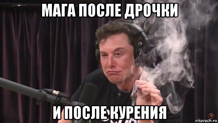 мага после дрочки и после курения, Мем Илон Маск