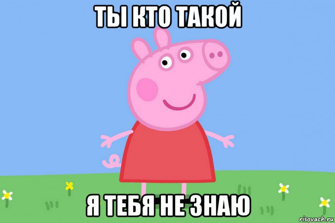 ты кто такой я тебя не знаю