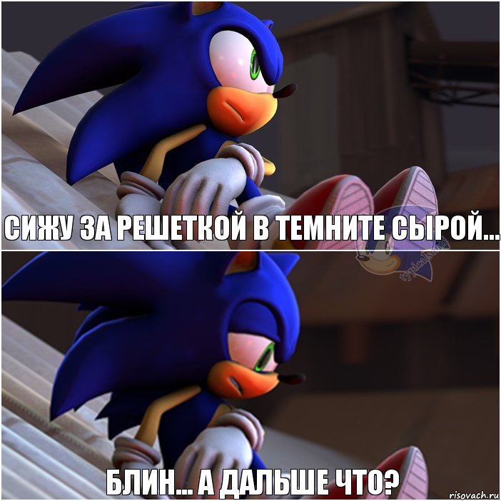 Сижу за решеткой в темните сырой... Блин... А дальше что?, Комикс Sonic 1