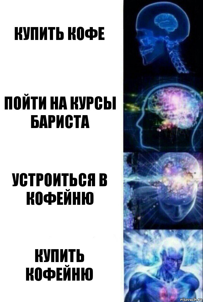 Купить кофе пойти на курсы бариста устроиться в кофейню купить кофейню, Комикс  Сверхразум