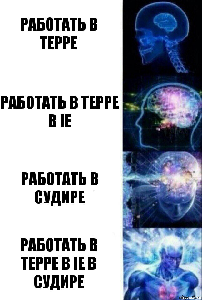 работать в ТЕРРе работать в ТЕРРе в IE работать в СУДИРе работать в ТЕРРе в IE в СУДИРе, Комикс  Сверхразум