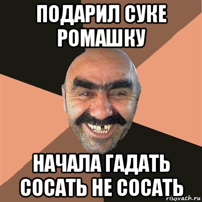 подарил суке ромашку начала гадать сосать не сосать, Мем Я твой дом труба шатал