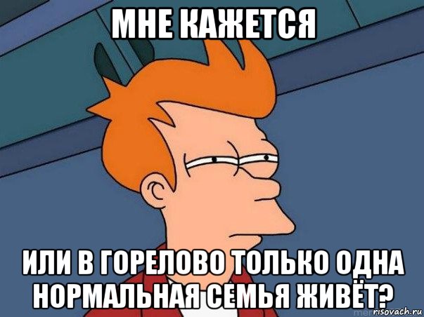 мне кажется или в горелово только одна нормальная семья живёт?, Мем  Фрай (мне кажется или)