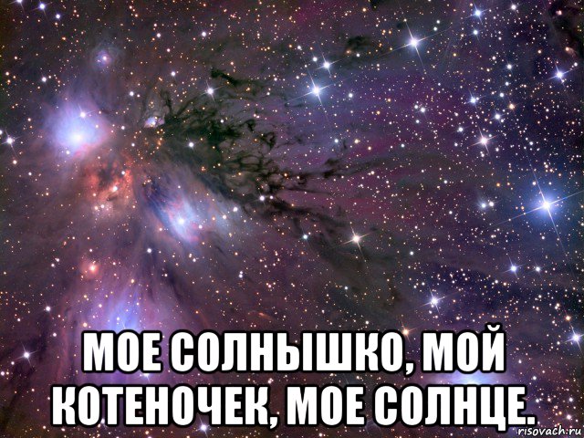  мое солнышко, мой котеночек, мое солнце., Мем Космос