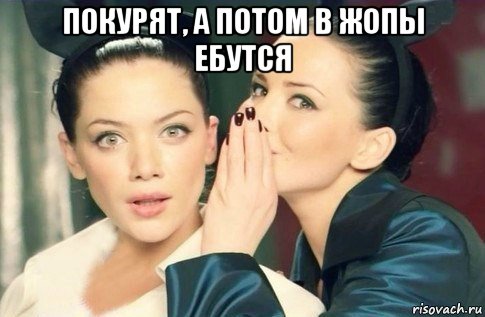 покурят, а потом в жопы ебутся , Мем  Он