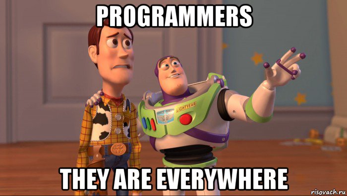 programmers they are everywhere, Мем Они повсюду (История игрушек)