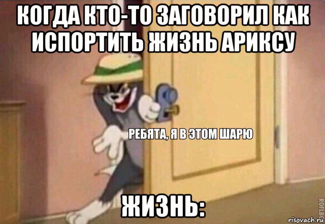 когда кто-то заговорил как испортить жизнь ариксу жизнь:, Мем    Ребята я в этом шарю